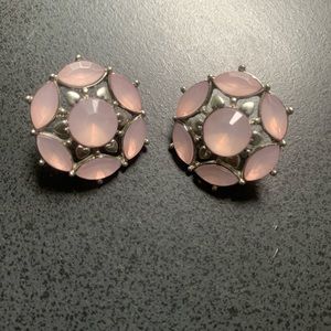 Pink Stone Earrings
